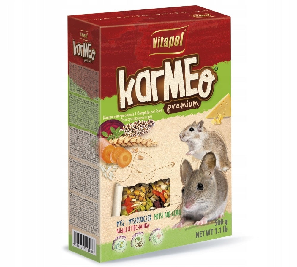 VITAPOL KARMEO PREMIUM COMPLETE FOOD FOR MICE AND GERBILS 500g