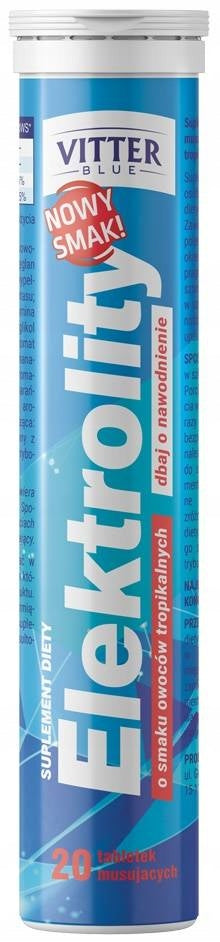 VITTER BLUE Tropical electrolytes x20 tabl.mus. EAN (GTIN) 5907581258927