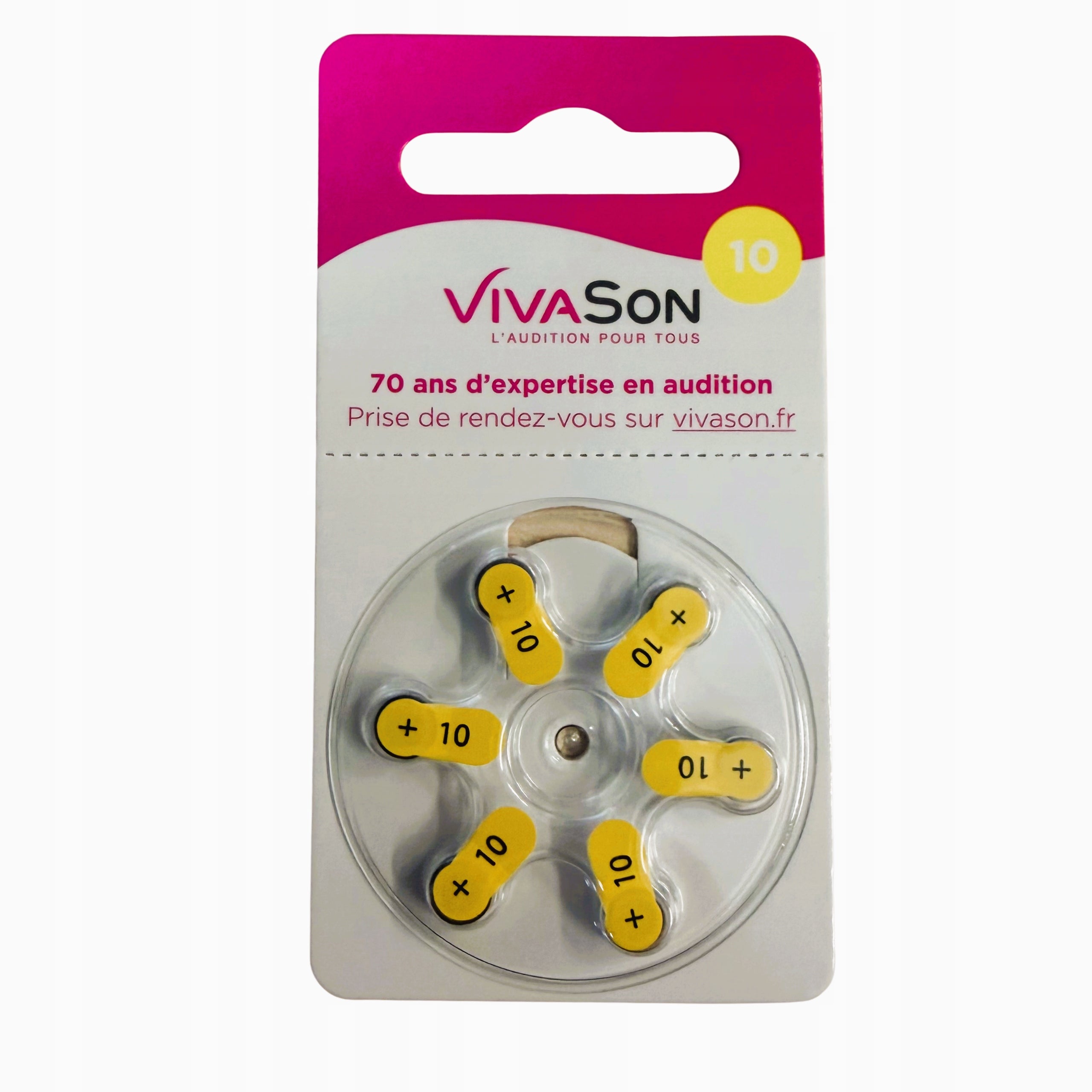 VIVASON Hearing Aid Batteries 10 PR70 1,45V 6pcs