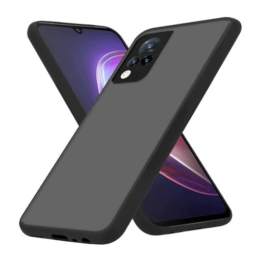 VIVO V21 4G 5G MATTE BLACK HYBRID Silicone Plastic CASE Brand no brand