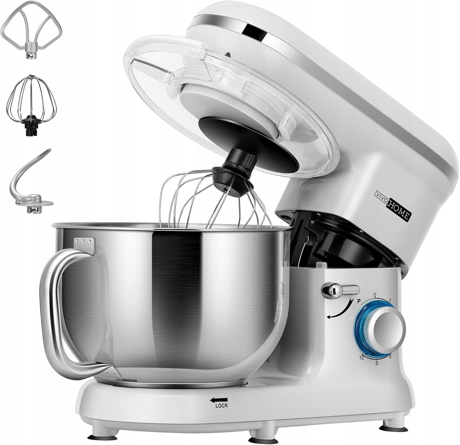 VIVOHOME Food Processor Planetary Mixer 660W 6L with Tilt Head Brand no brand