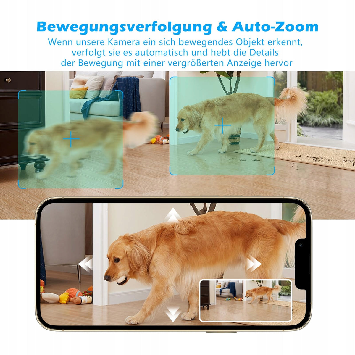 VIVOTEK 5G WLAN 3MP UHD 355° Rotating Indoor Pet Monitor Camera Packaging status original