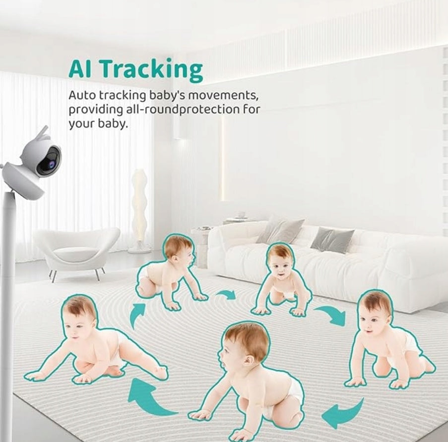 VIZOLINK Baby Monitor Camera 720P HD 55 Inch IPS 5000mAh Battery Manufacturer code VB10S