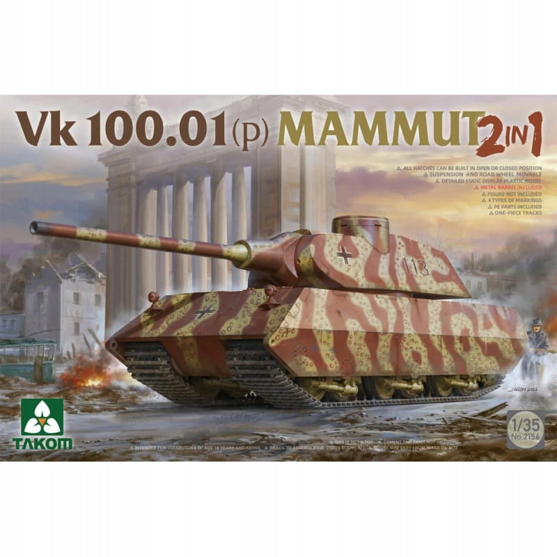 Takom Mammut surenkamas modeliukas 2in1, 1/35, 2156