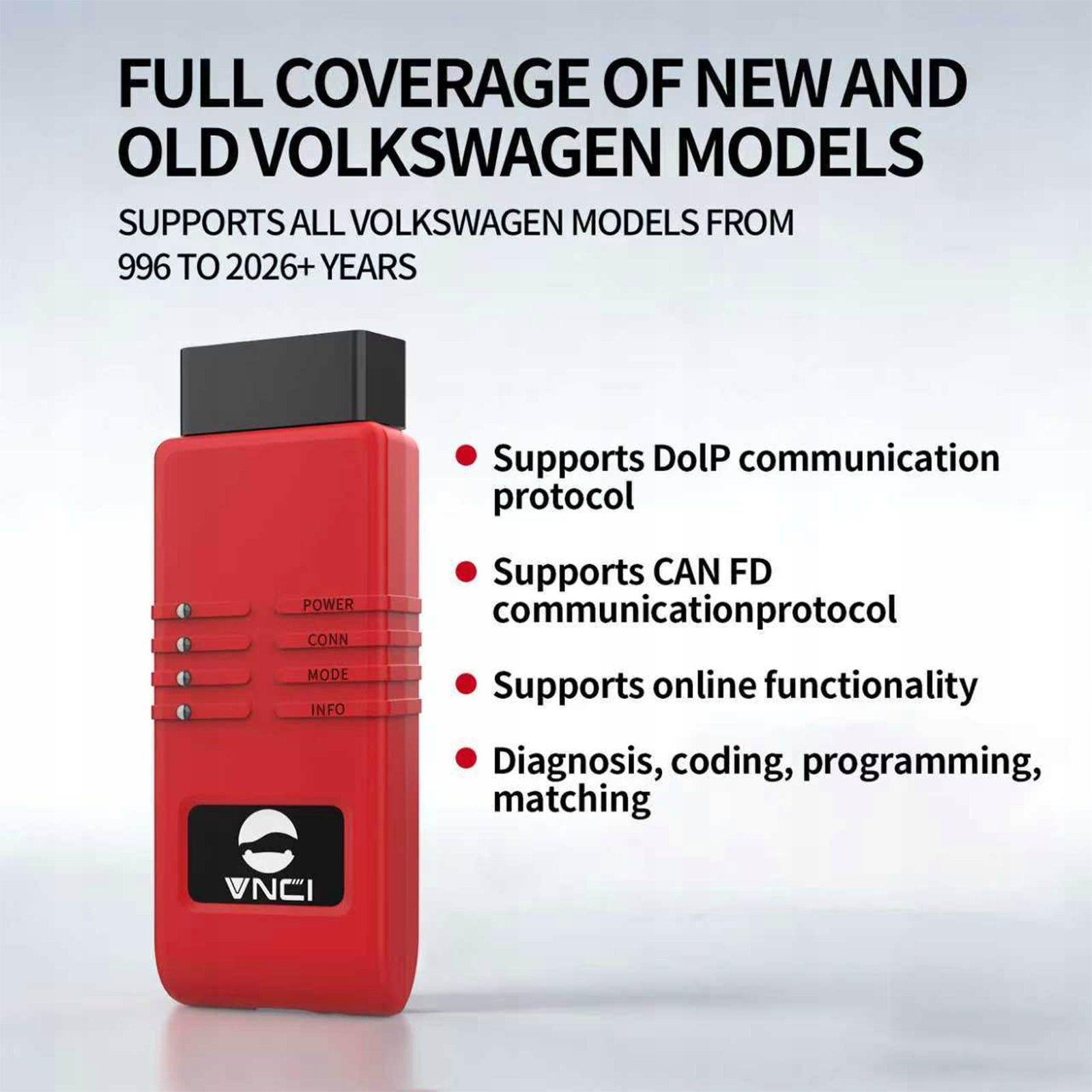 VNCI 6154B Diagnostic Tool for Volkswagen Supports CAN FD/DolP Brand CN