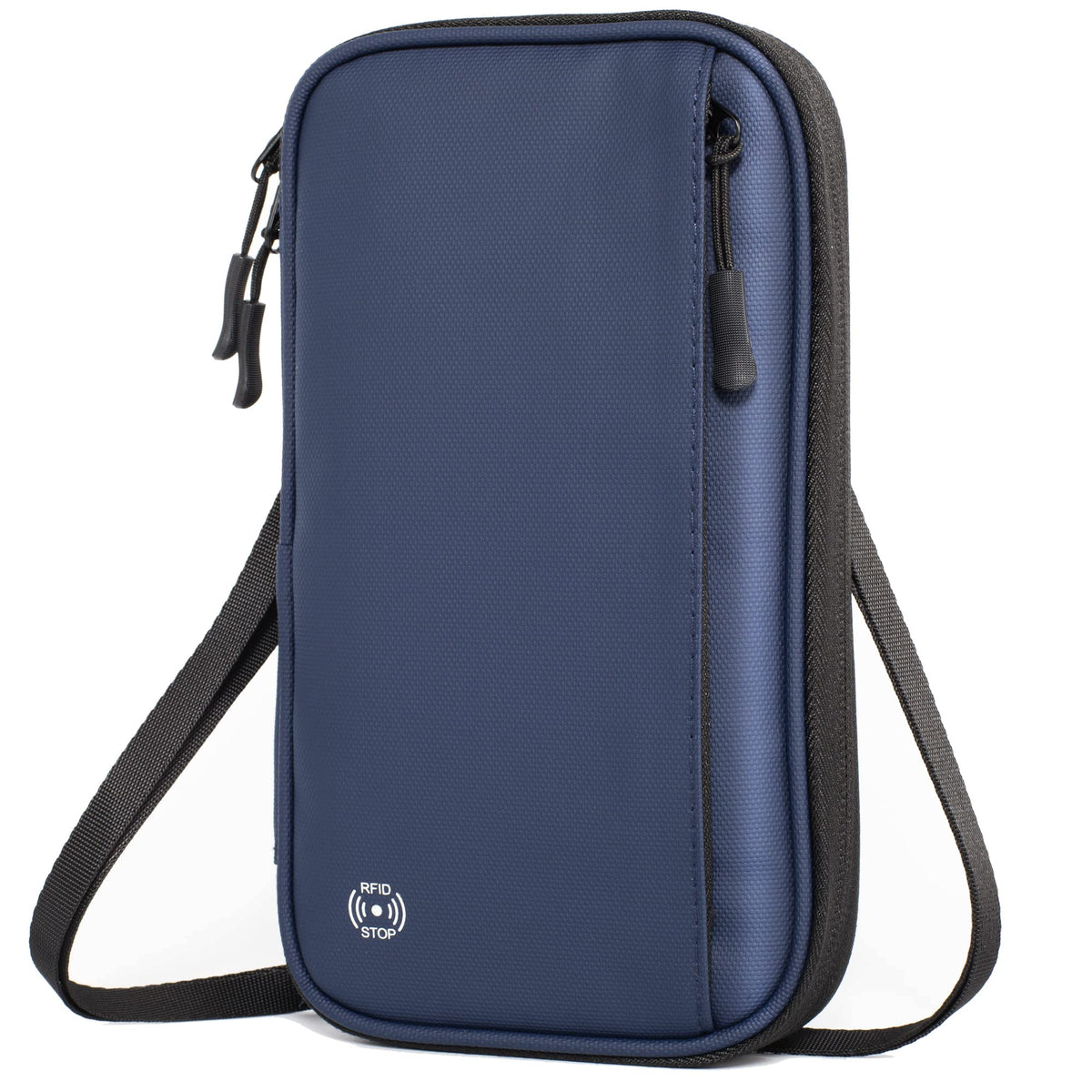 VOGHERB Passport Organizer With RFID Lock Waterproof Blue