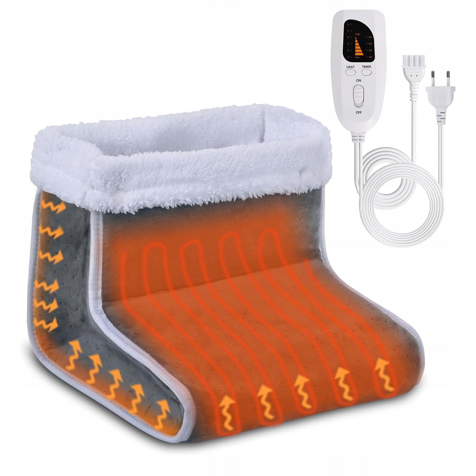 VOLENX Electric Foot Warmer 6 Temperature Levels Timer Protection