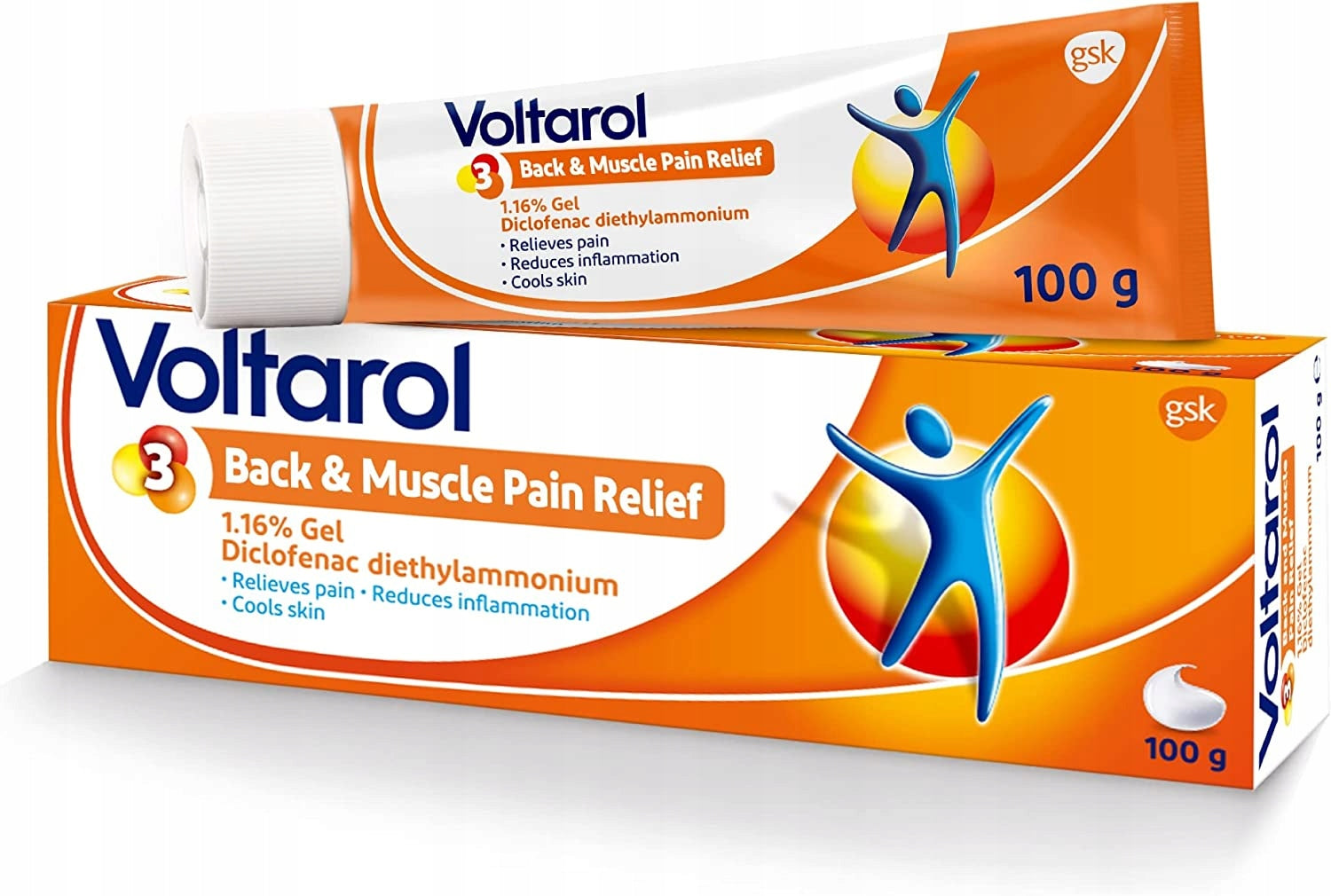 VOLTAROL 100G Gel ANALGESIC GEL AGAINSTZAPA UK