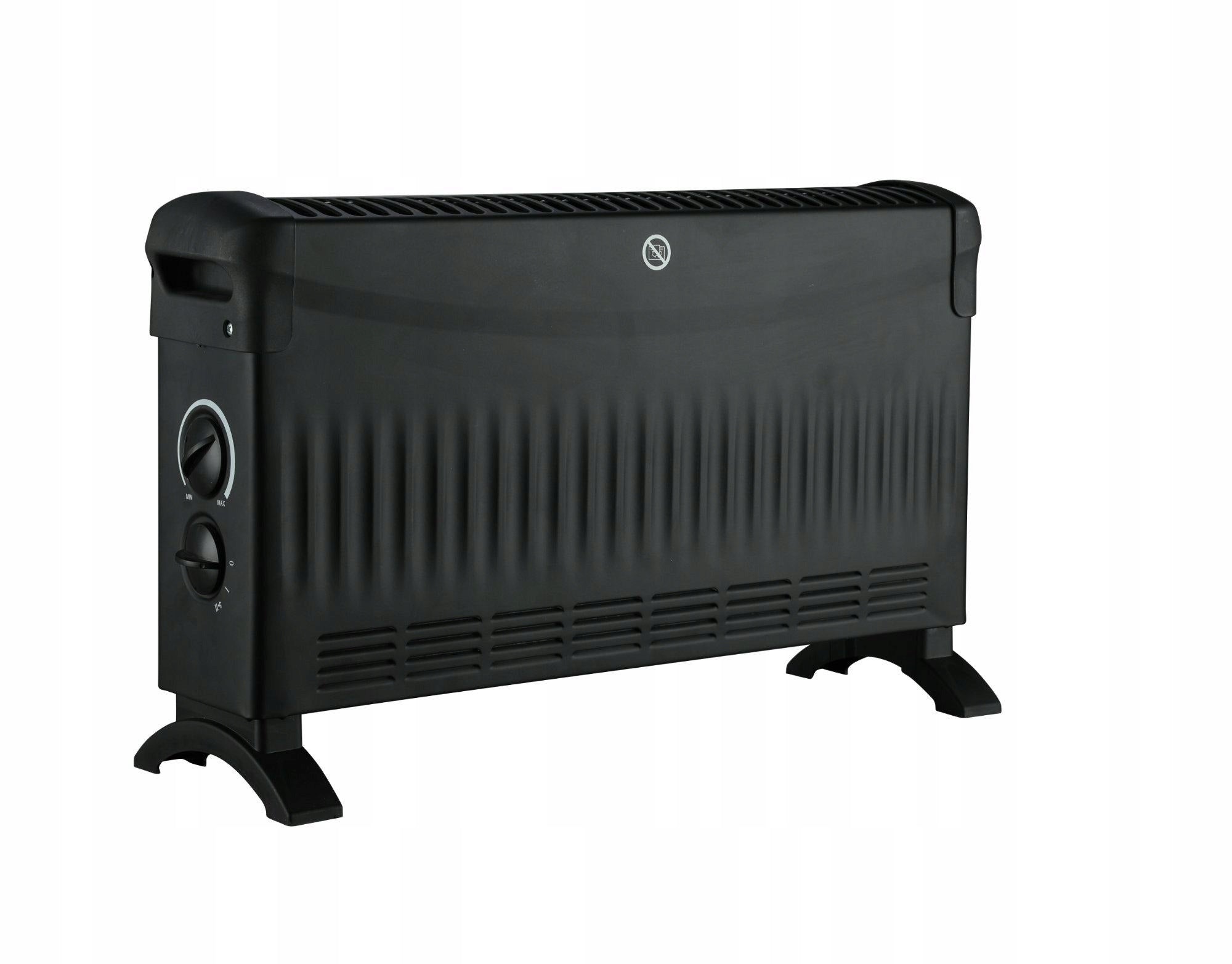 VOLTENO BASIC CONVECTOR 2000W WITH AIR SUPPLY 750W/1250W/2000W. BLACK VO2456