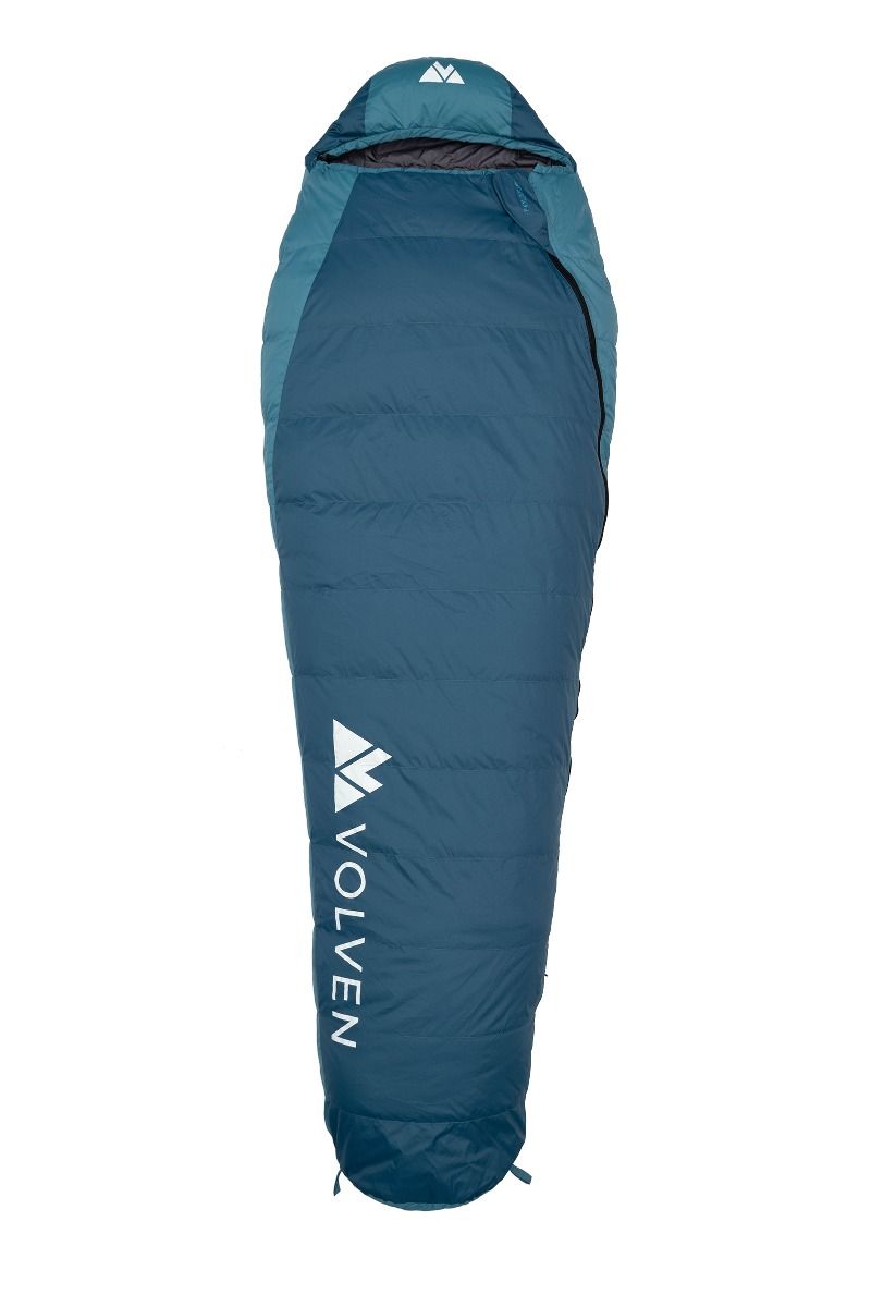 VOLVEN Down sleeping bag Volven Polaris 215x75cm blue left