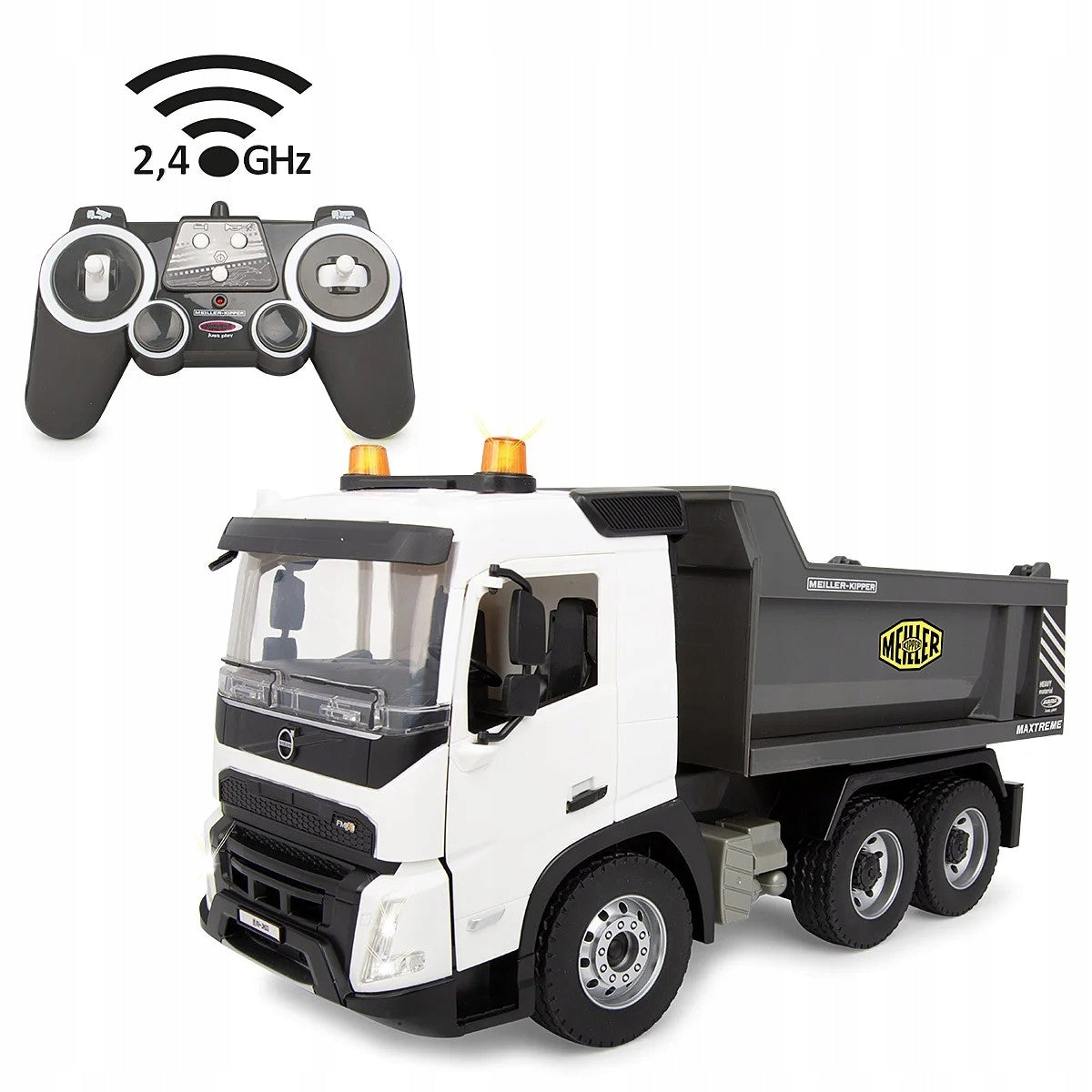 VOLVO FMX MEILLER-KIPPER DUMP TRUCK FOR 2,4 GHz REMOTE CONTROL