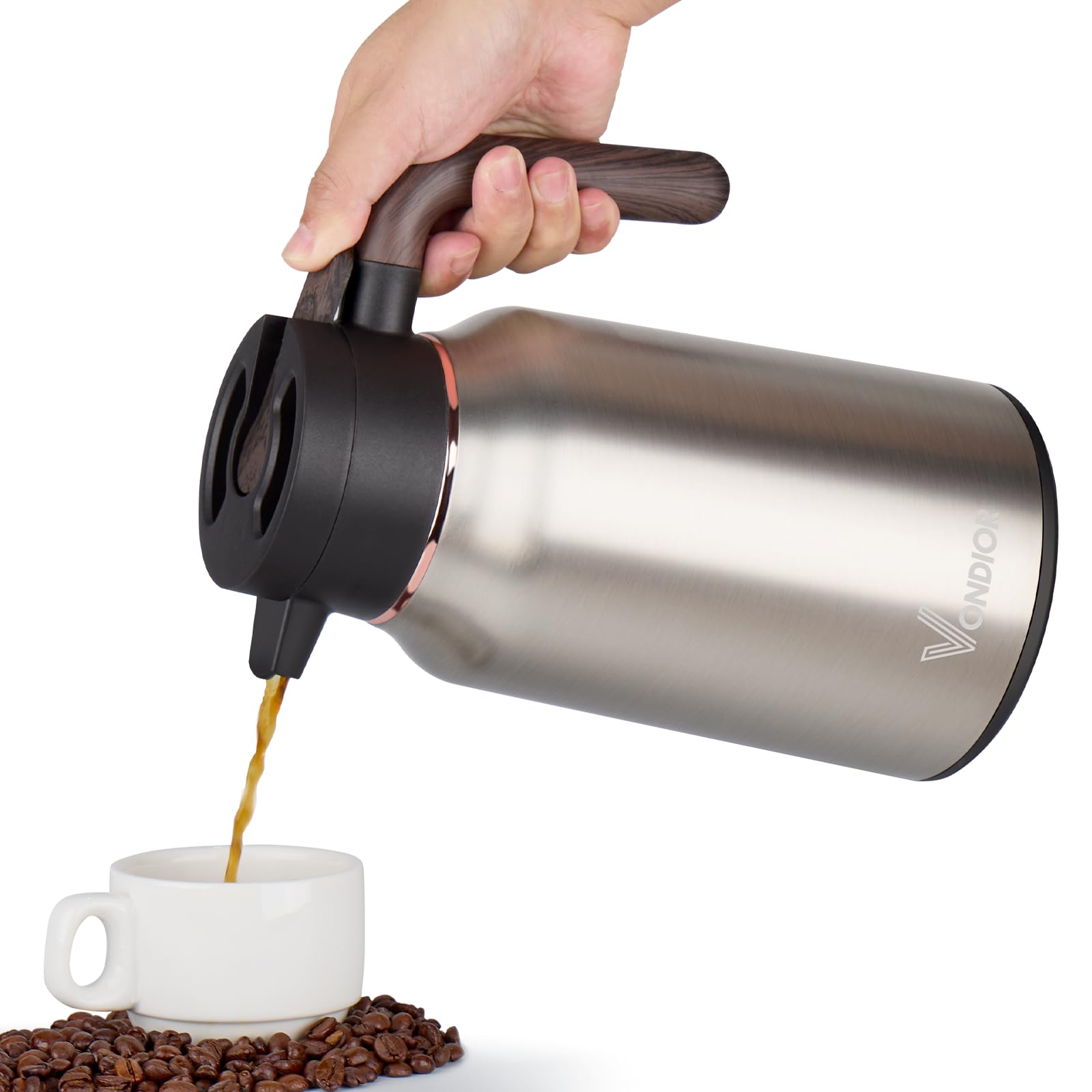 VONDIOR Thermos Steel 304 Insulated Coffee Jug Hot Cold Drinks Brand no brand
