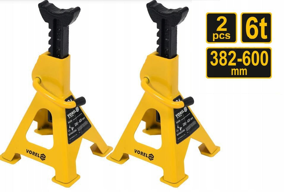 VOREL CAR STANDS 6T 2 PIECES