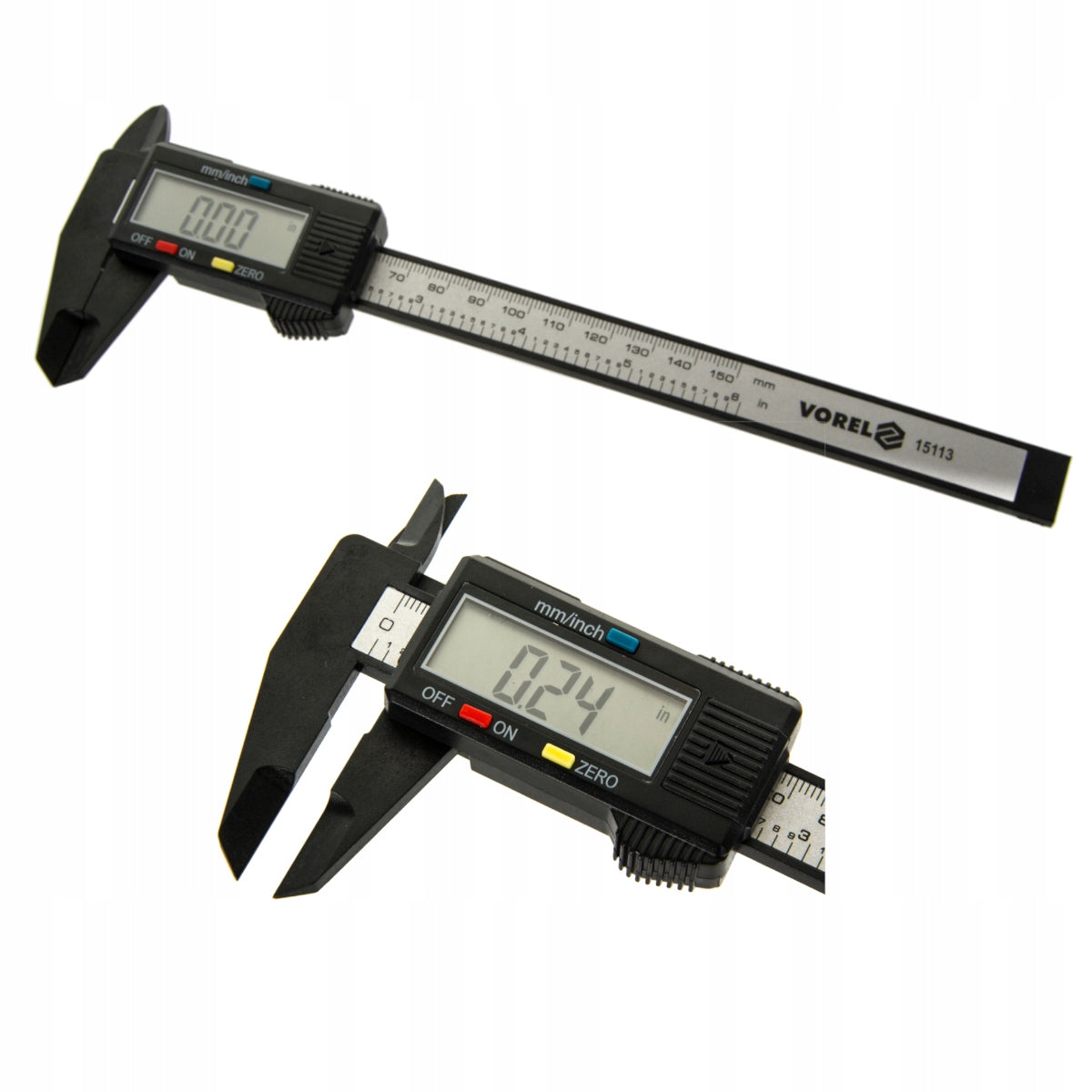 VOREL ELECTRONIC CALIPER 150MM CARBON Measurement accuracy 0.2 +/- mm