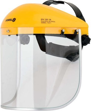 VOREL FACE SHIELD VISOR GLASS WITH HEADER