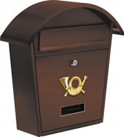 VOREL LETTERBOX 380X320X105MM BROWN
