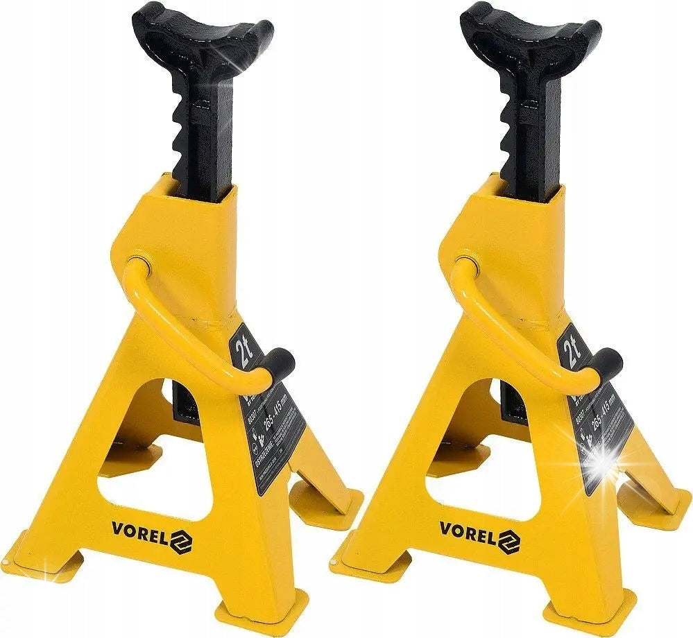 VOREL WORKSHOP STANDS CAR BUNNIES 2T 2 PIECES 265-415mm 80307