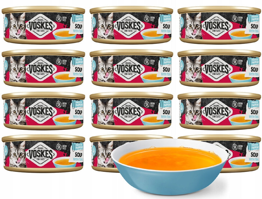 VOSKES CAT SOUP WITH TUNA 12x50g
