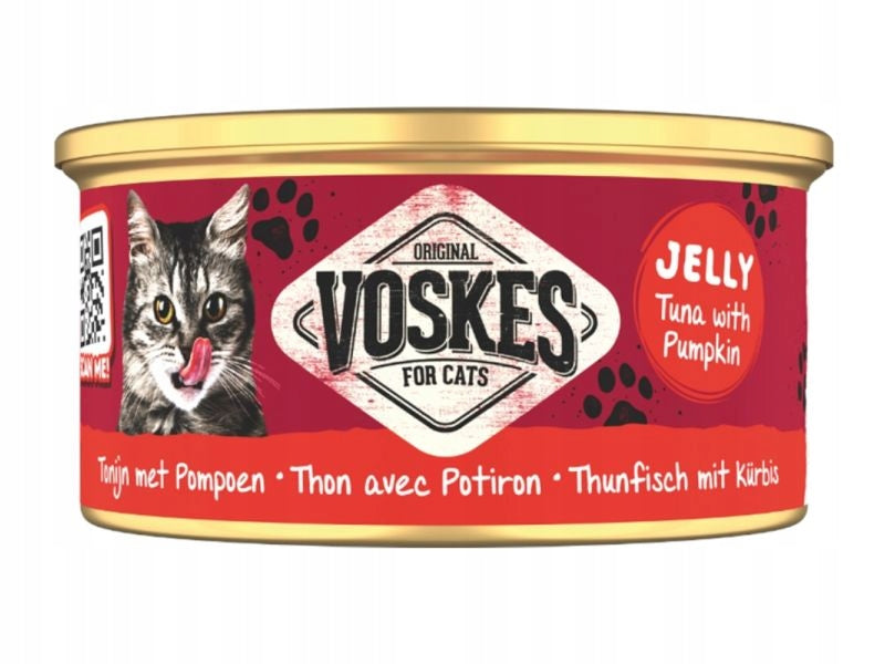 VOSKES TUNA WITH PUMPKIN IN JELLY 85G wet cat food