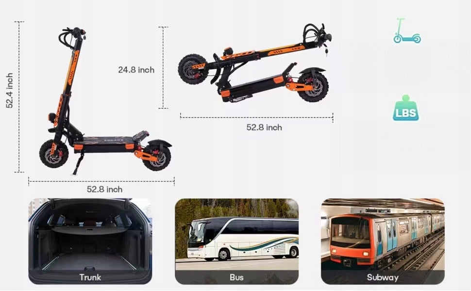 VREOM Z37 Electric Off-Road Scooter 6000W Range of 70 km Off-Road Tires 11“ Model Z37
