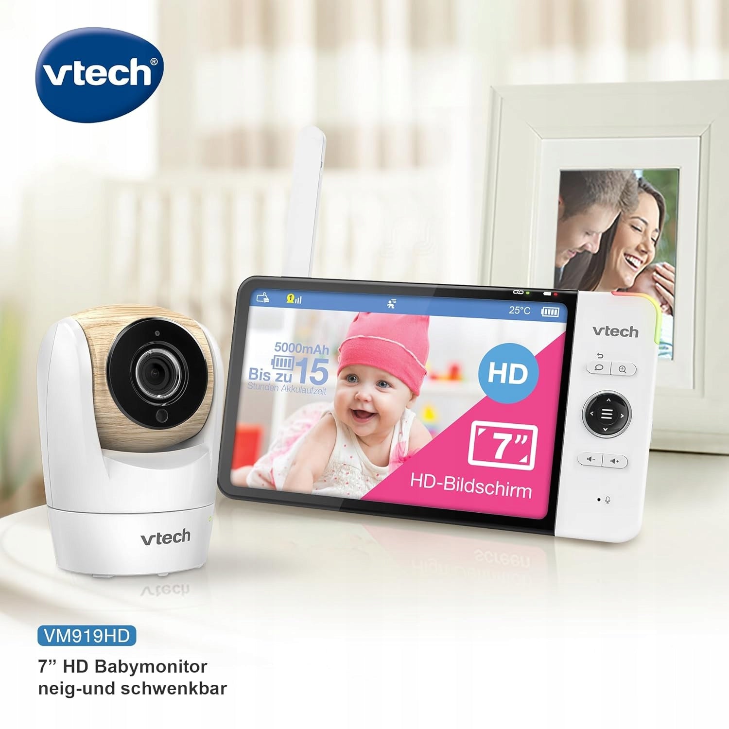 VTech Monitor HD Baby Camera 360° Screen 7" Brand no brand
