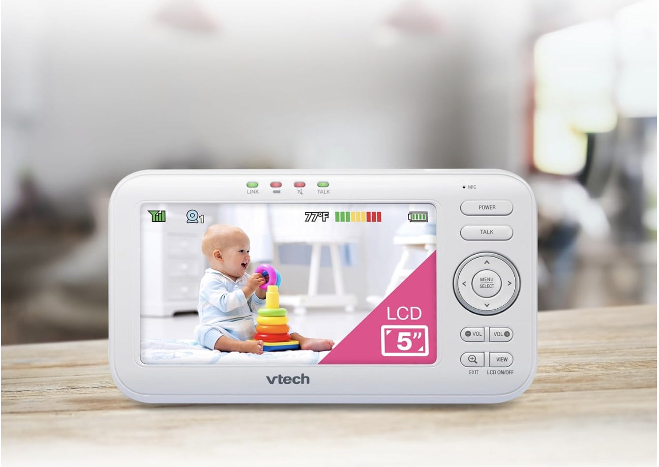 VTech VM5254 Baby Monitor with Camera LCD Screen 5" Night Vision Manufacturer code 3417763024742