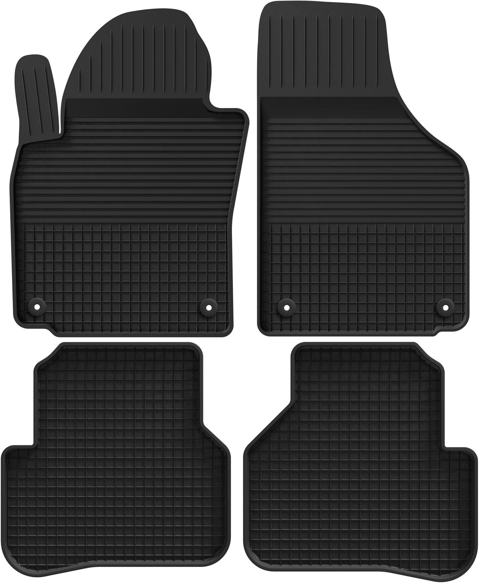 VW PASSAT B6 / B7 / CC / TIGUAN I rubber mats TROUGH 2cm + STOPWATCHES