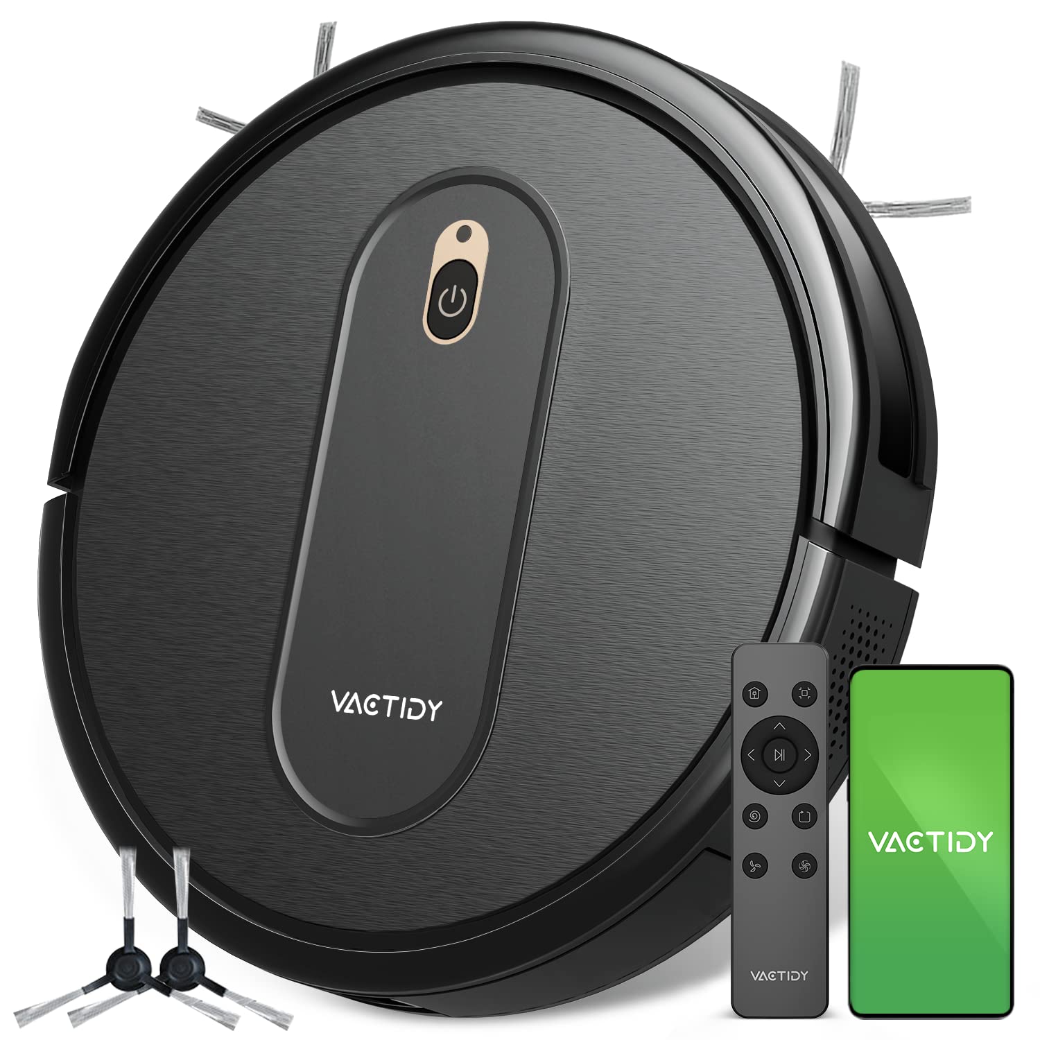 Vactidy Nimble T6 Robot Vacuum Cleaner with Alexa and Google Assistant, Black
