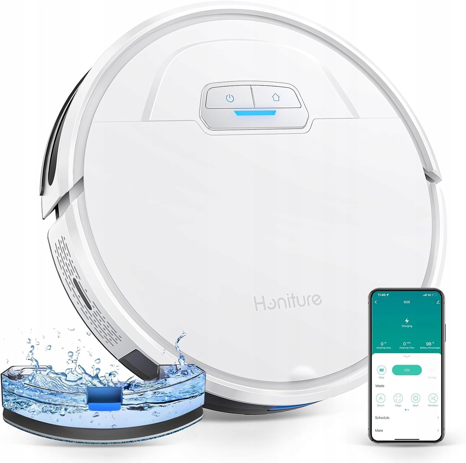 Vacuum Cleaner Robot Cleaning Honiture G20 Mopping Vacuum Cleaner with WiFi Mop EAN (GTIN) 6941260495226