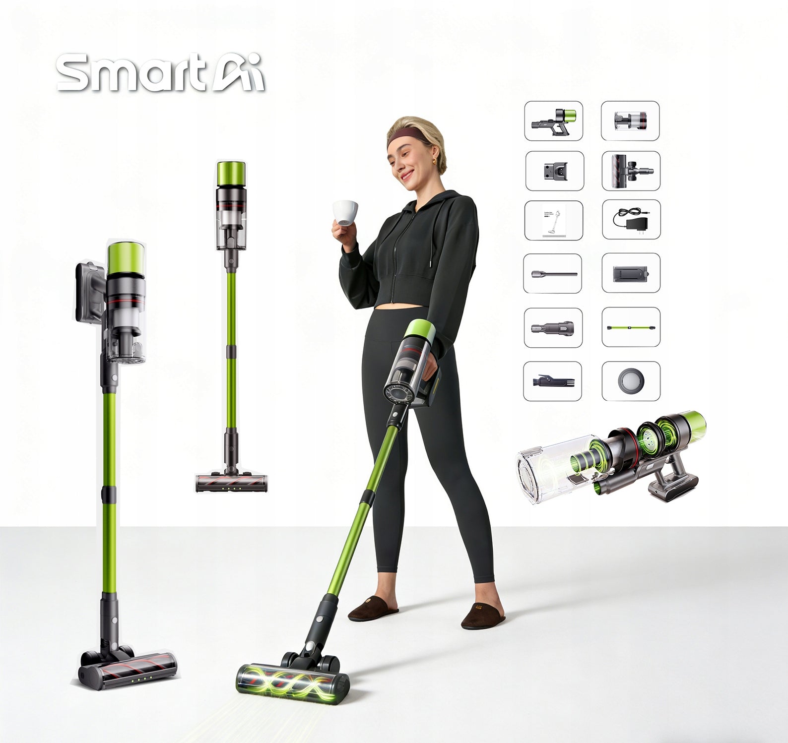 Vacuum Cleaner Smart Home / Industry 650W 29.6V 24000mAh SmartAi V6 Manufacturer code SmartAi V6 5601971236969