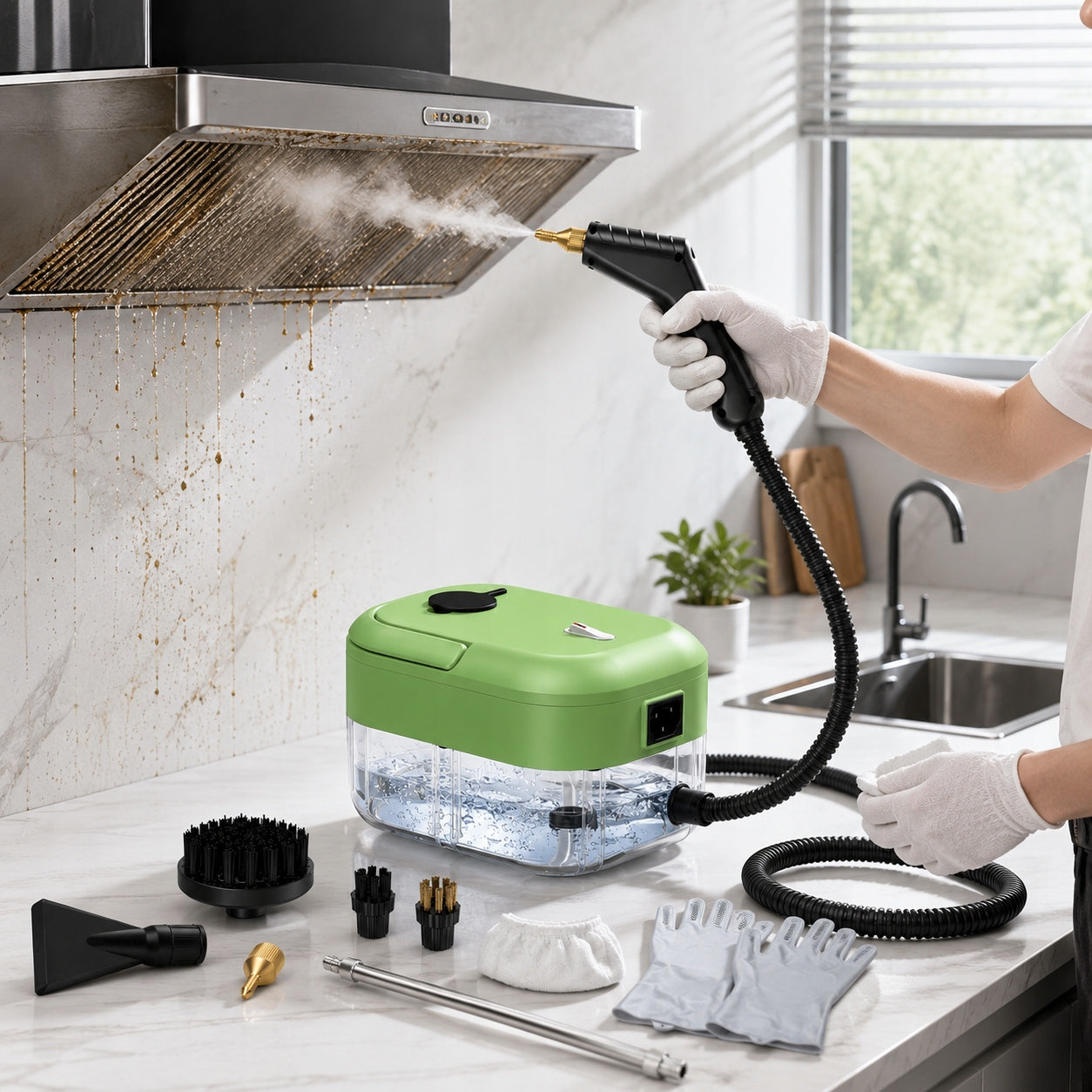 Vacuum Cleaner Washing Steam Cleaner 2200W For Carpet Upholstery Cleaner Heating Packaging status original