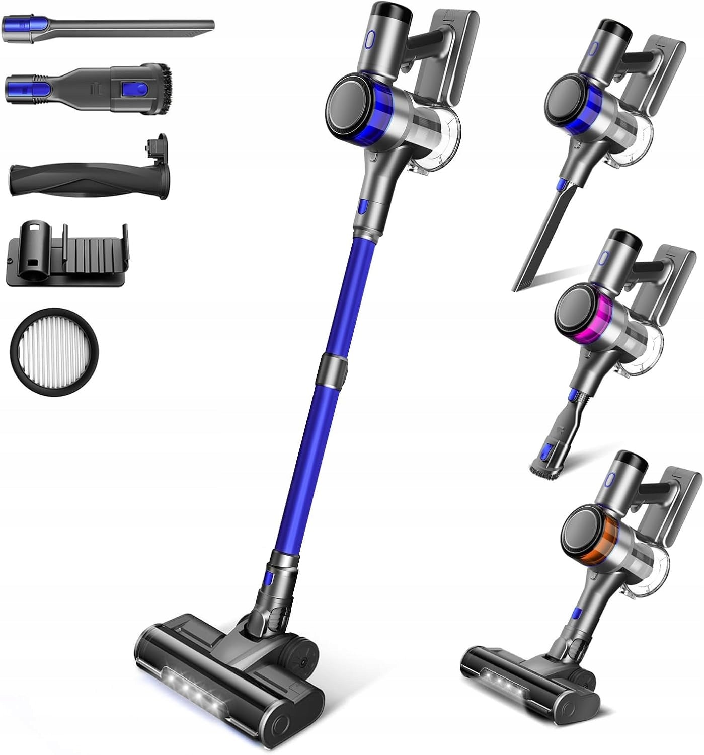 Vacuum Cleaner Wireless 400W 45KPa LED Stoppers 55min