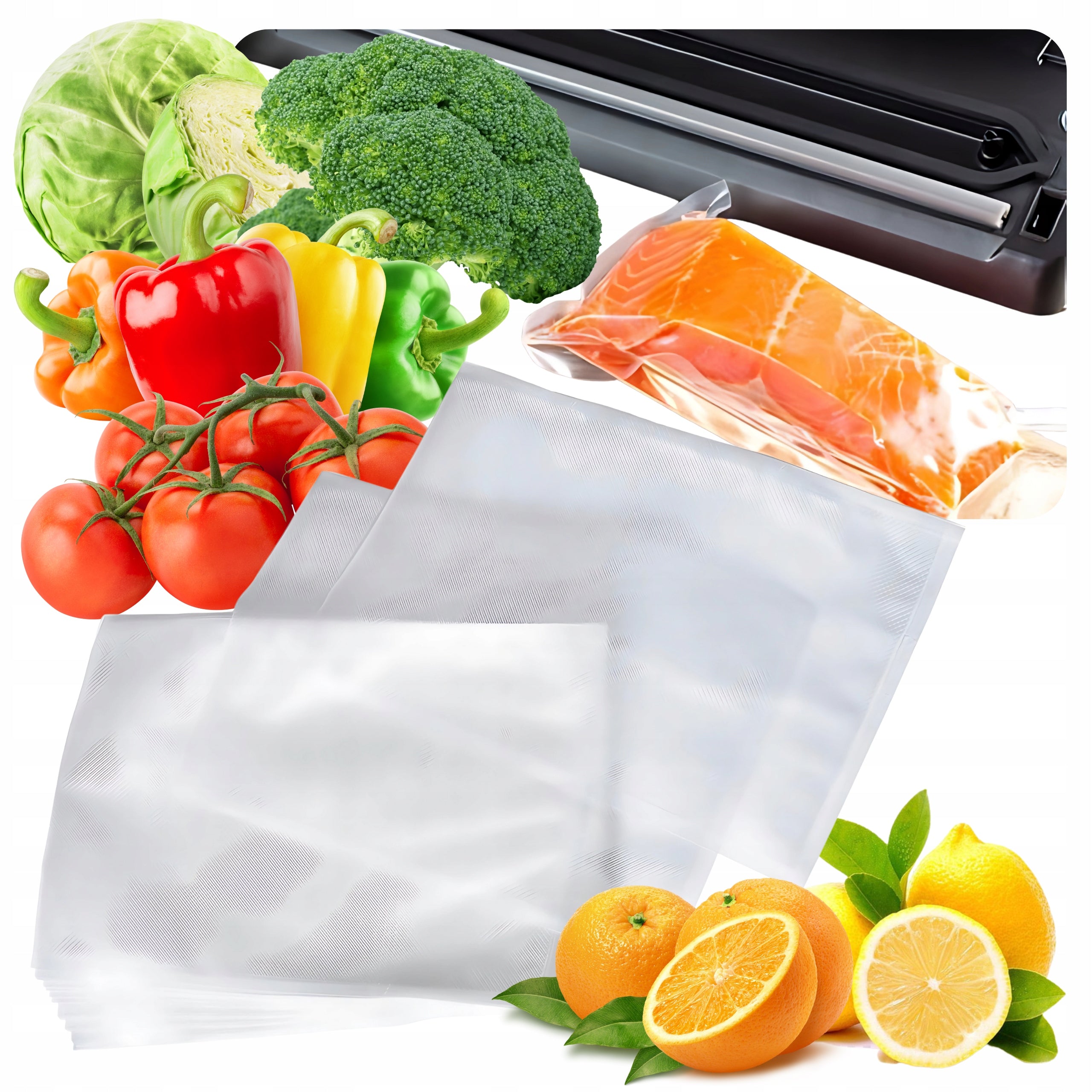 Vacuum Packaging Bags 15x25 MOLETIZED for Polish Welding MachineVacki