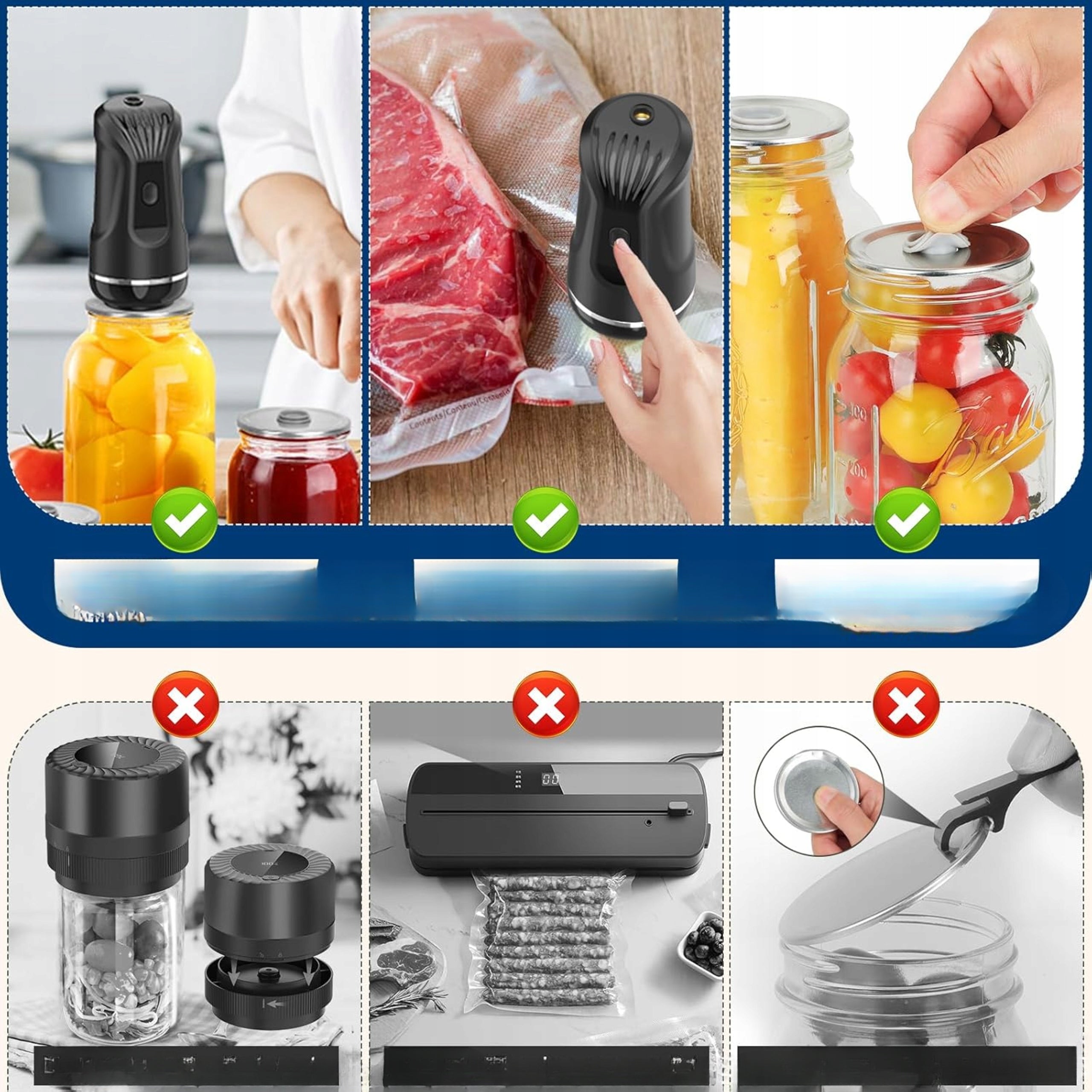 Vacuum Packaging Device Jars Bags Set of 15pcs Kitchen Brand no brand