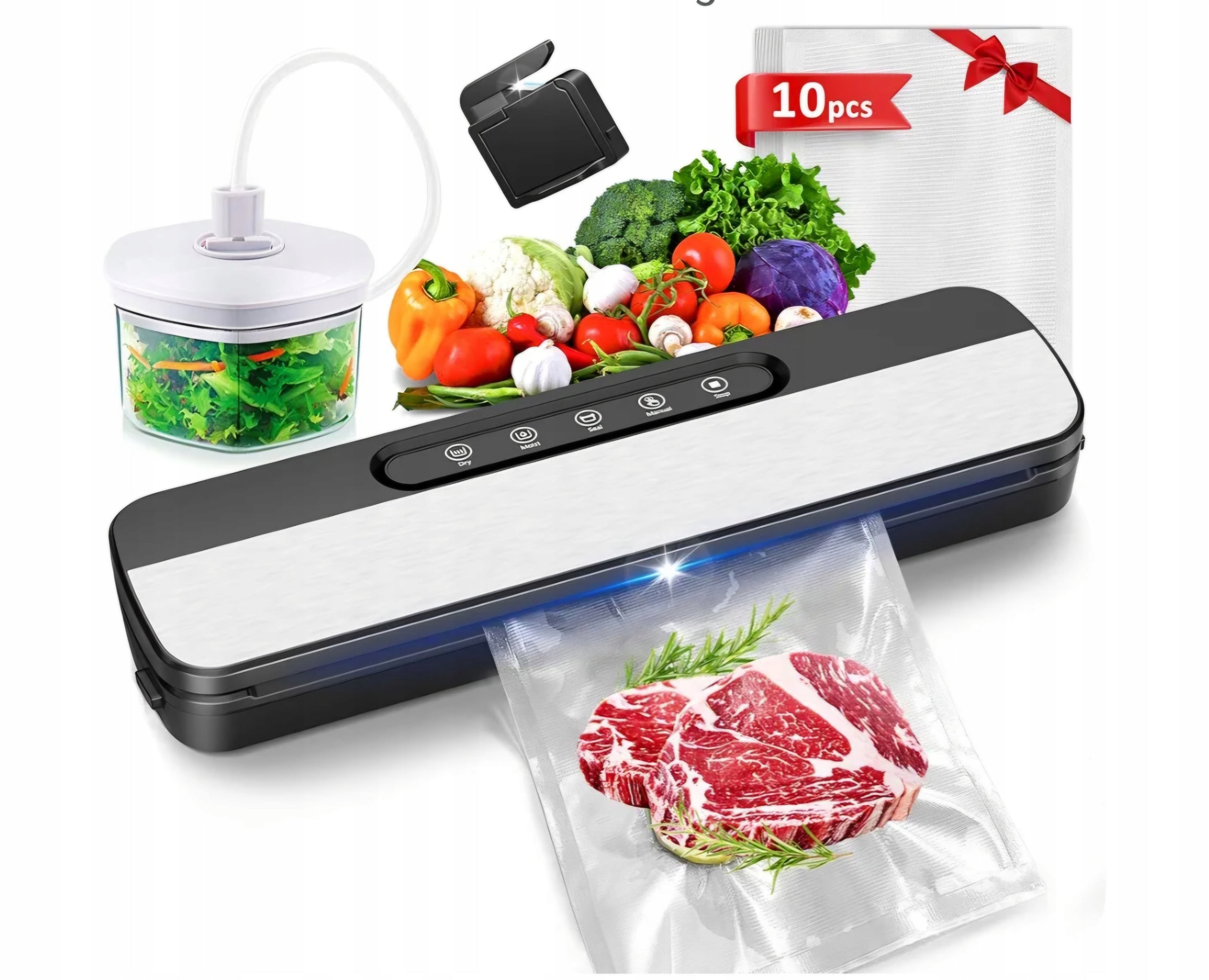 Vacuum Packer for Food 30cm 60-65kPA + 30 Bags