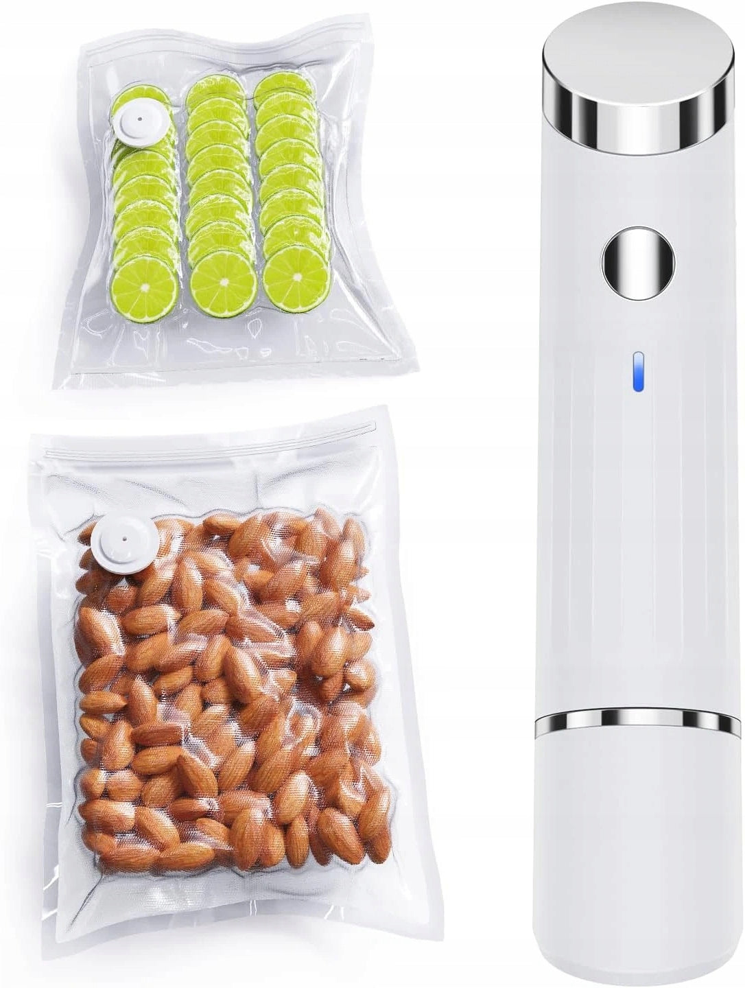Vacuum Pump with Rechargeable Battery, Air Extractor, Food Bags