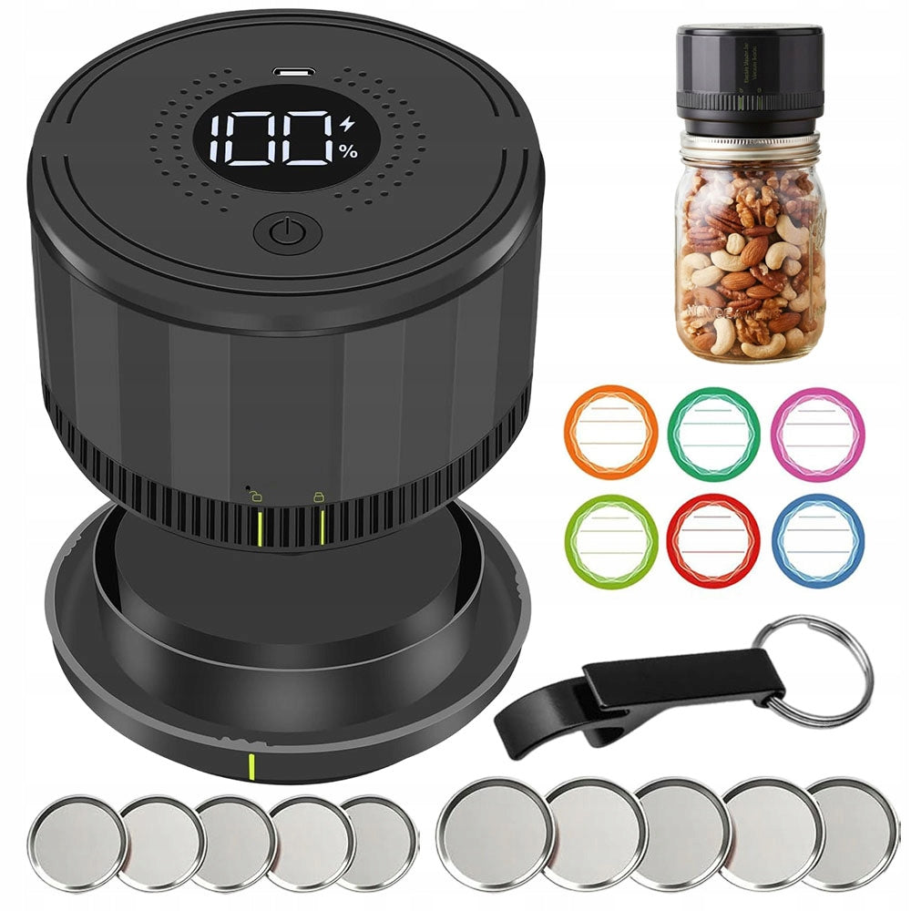 Vacuum Sealing Kit for Jars with Nuts 5x Wide, 5x Plain