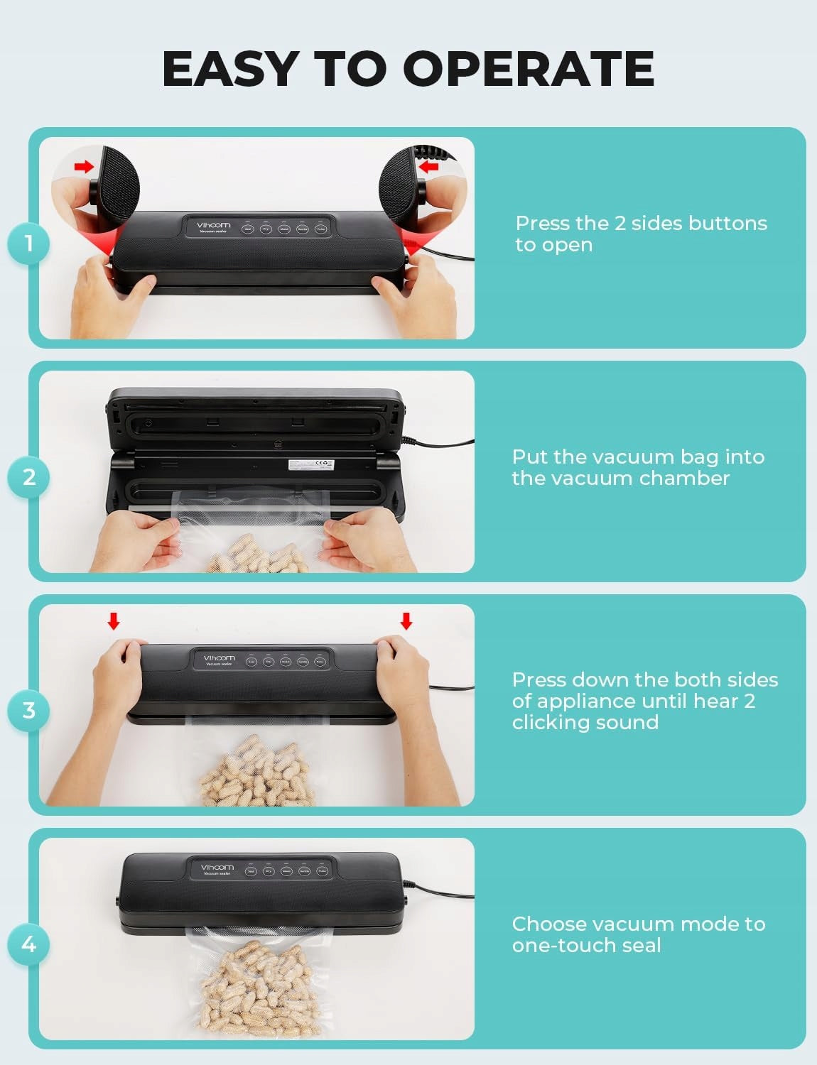 Vacuum Welding Machine 4in1 Packing Machine Foils Hose For Container Vihoom QH-56 Manufacturer code 12318802876s