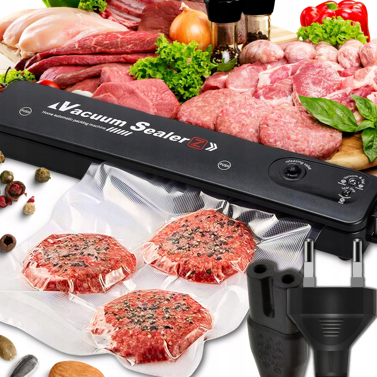 Vacuum Welding Machine 90W Food Packing Machine 10 Bags Vacuum Packing