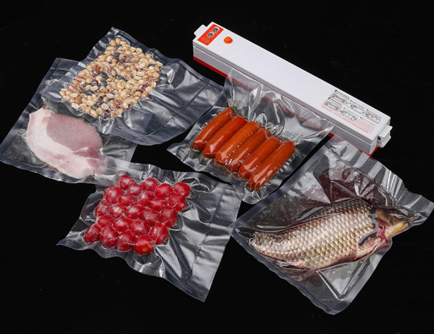 Vacuum Welding Machine Food Packaging Machine + Bags White Power 80W Brand Gotel