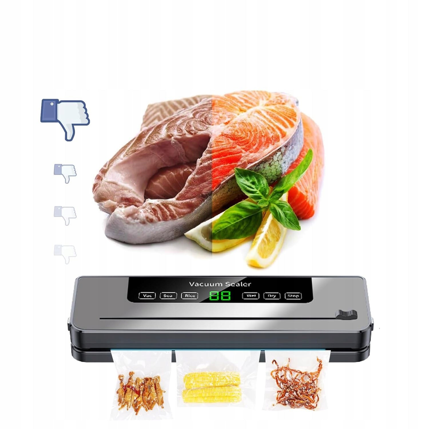 Vacuum Welding Machine Food Packing Machine FOIL WELDING MACHINE + 20 BAGS