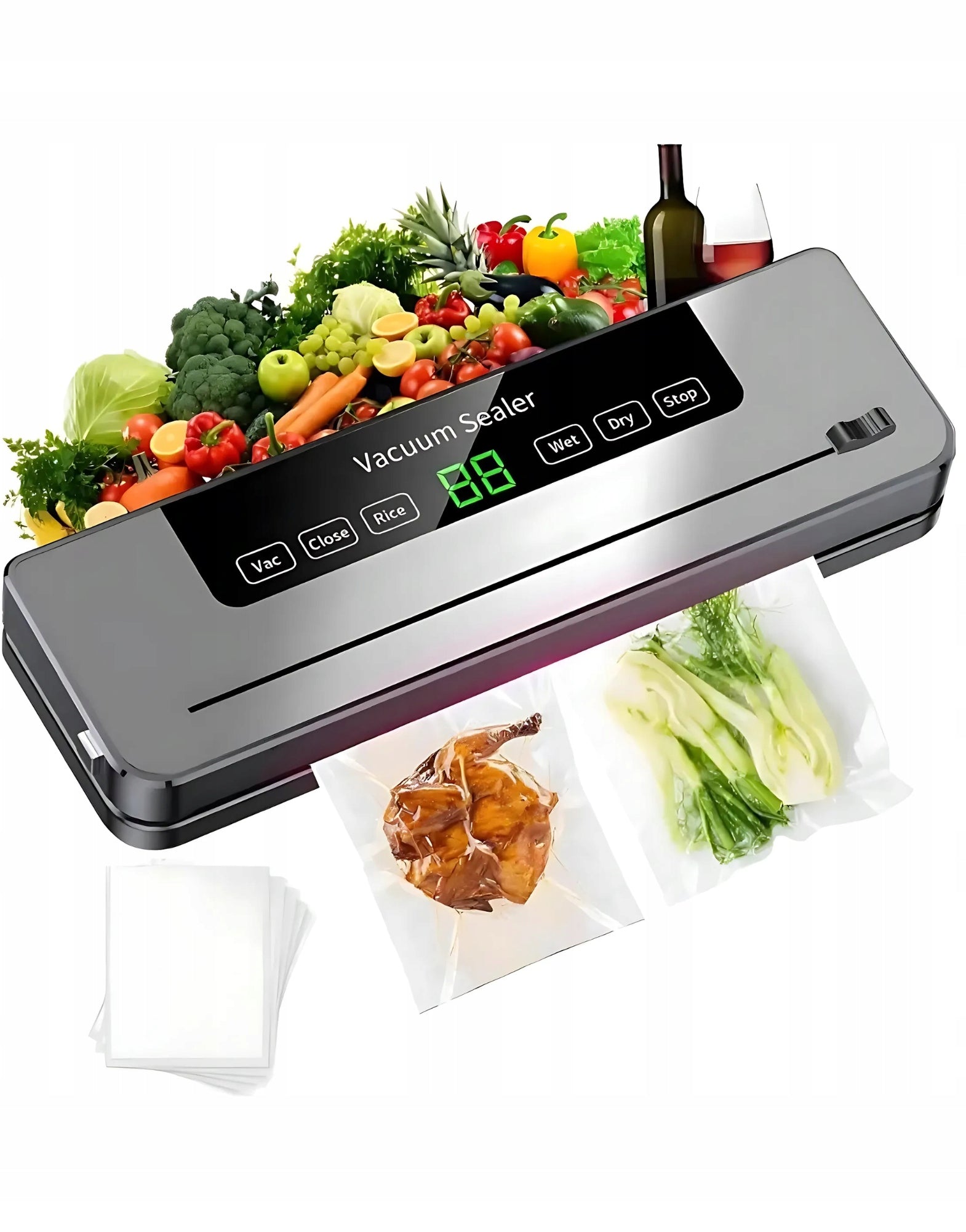 Vacuum Welding Machine Food Packing Machine FOIL WELDING MACHINE + 30 BAGS Brand no brand