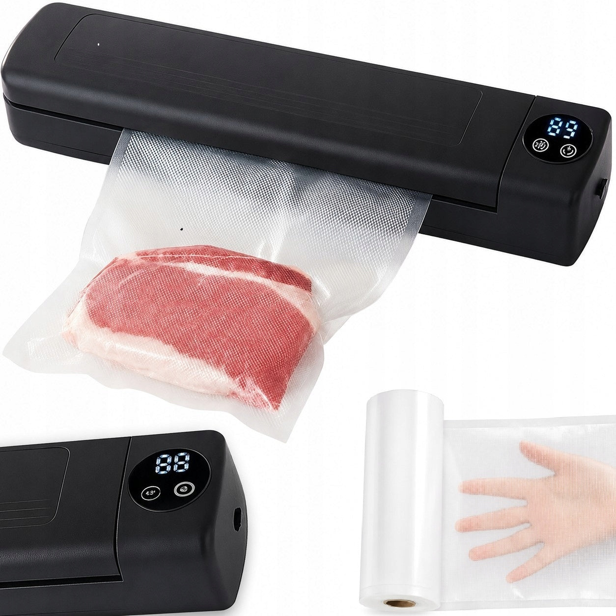 Vacuum Welding Machine Suction Machine + Pouch Roll Manufacturer code pakowarka lcd