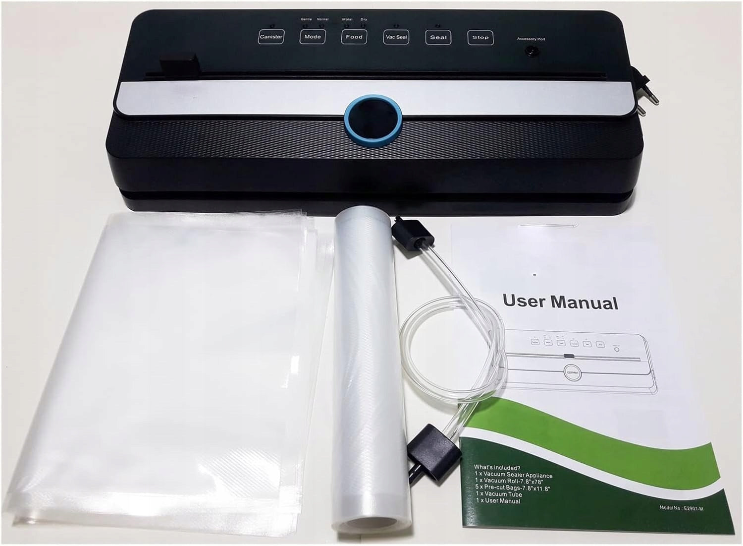 Vacuum Welding Machine for Food Automatic Packing Machine Black GERYON Manufacturer code Zgrzewarka Próżniowa Geryon