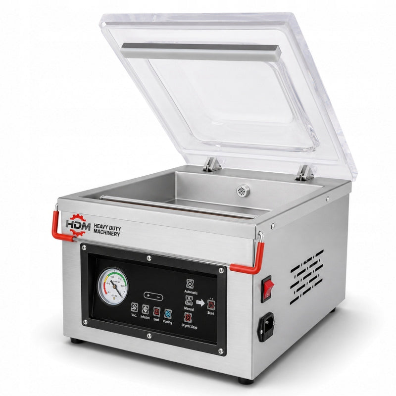 Vacuum Welding Machine for Food HDM HC-260 250W Chamber Packing Machine 25cm Packaging status original