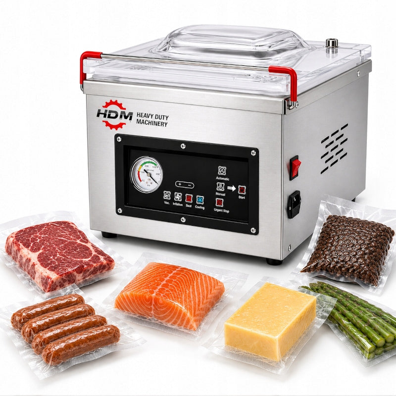 Vacuum Welding Machine for Food HDM HC-260 250W Chamber Packing Machine 25cm