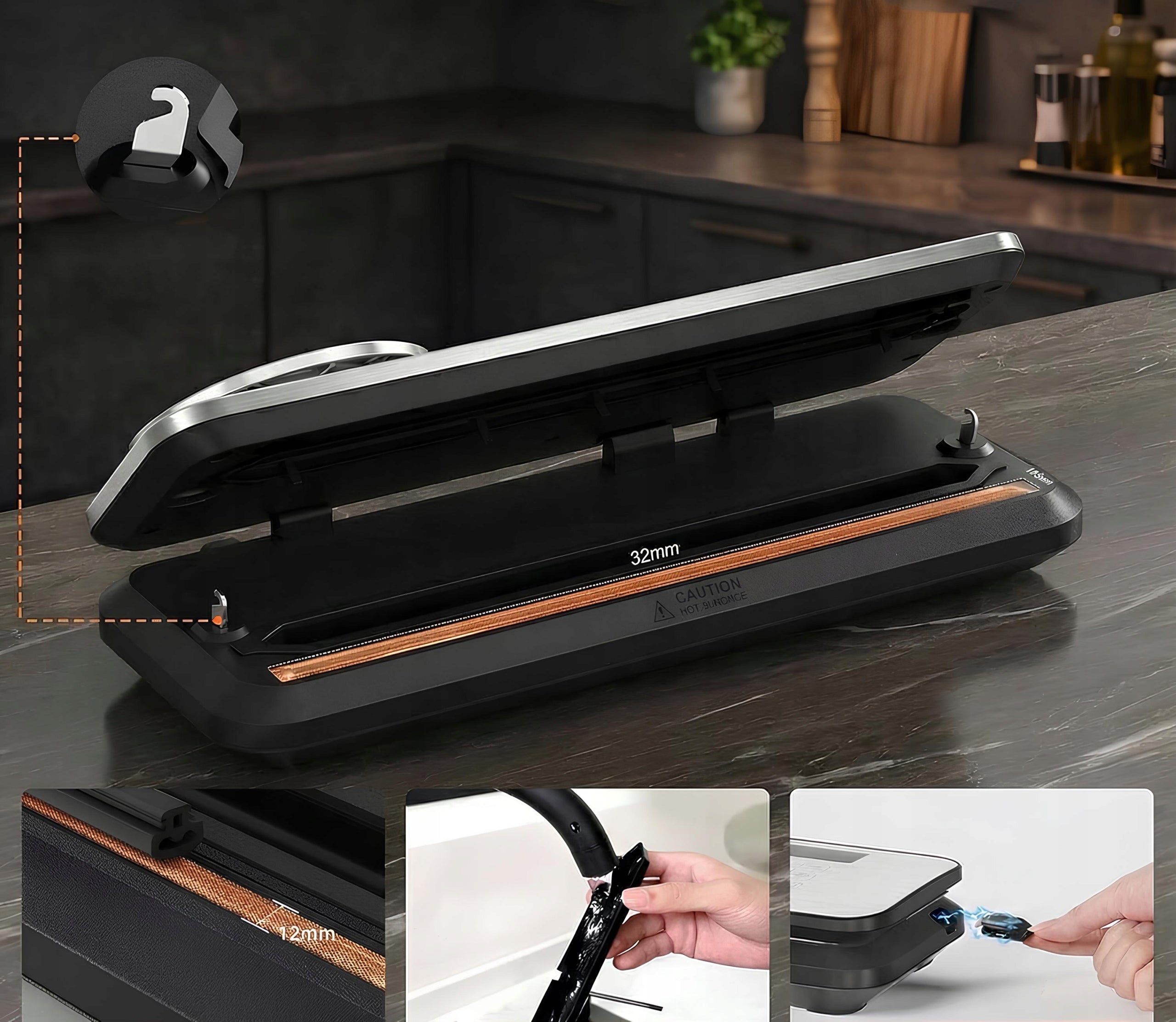 Vacuum Welding Machine with Bags Food Vacuum Packing Machine Brand no brand