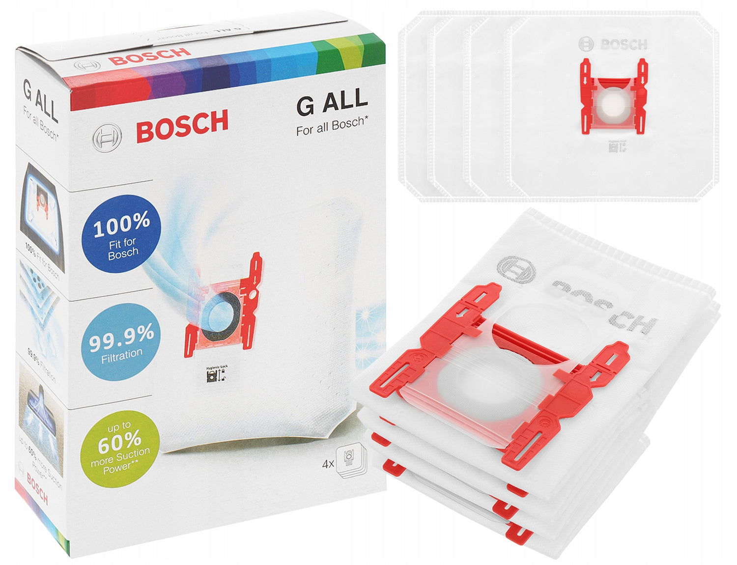 Vacuum cleaner bags Bosch G ALL BBZ41FGALL Series 2, 4, 6 GL30 GL45 EAN (GTIN) 4242002830414