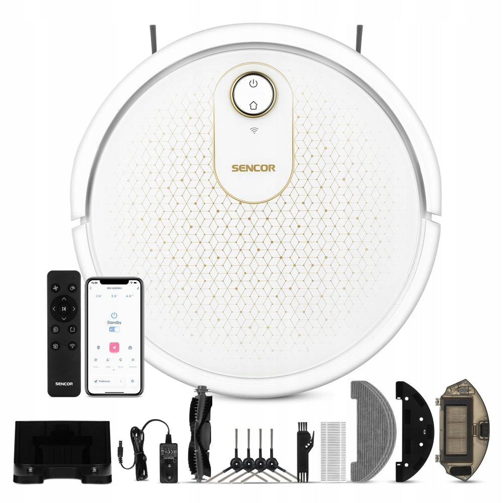 Vacuum cleaner robot cleaning Sencor SRV 4550WH 100MIN WORK 3 HEPA programs