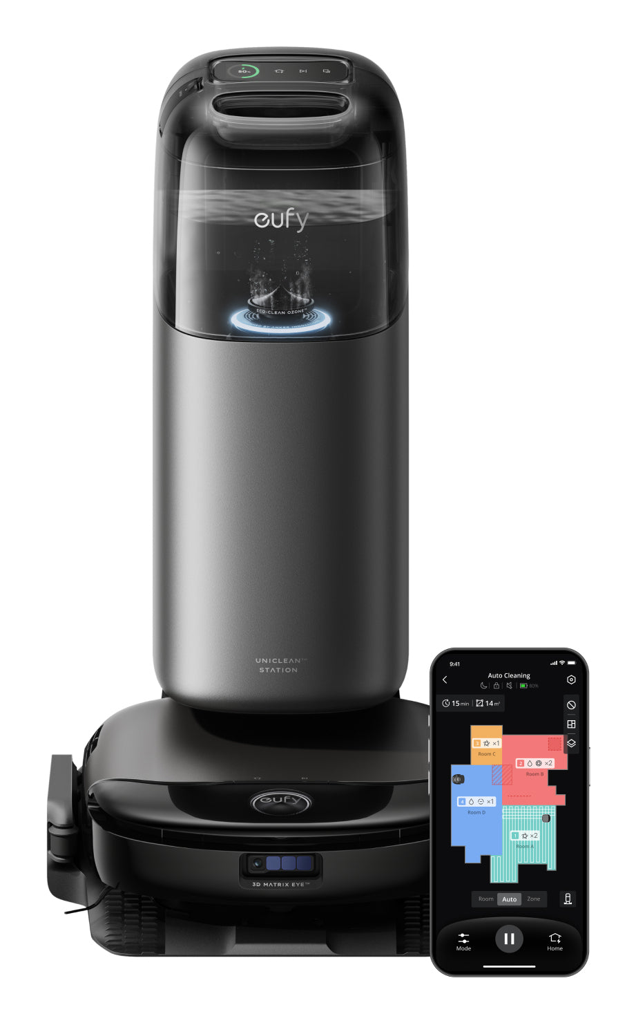 Vacuum cleaner robot cleaning eufy S1 Pro T2080 black Manufacturer code T2080